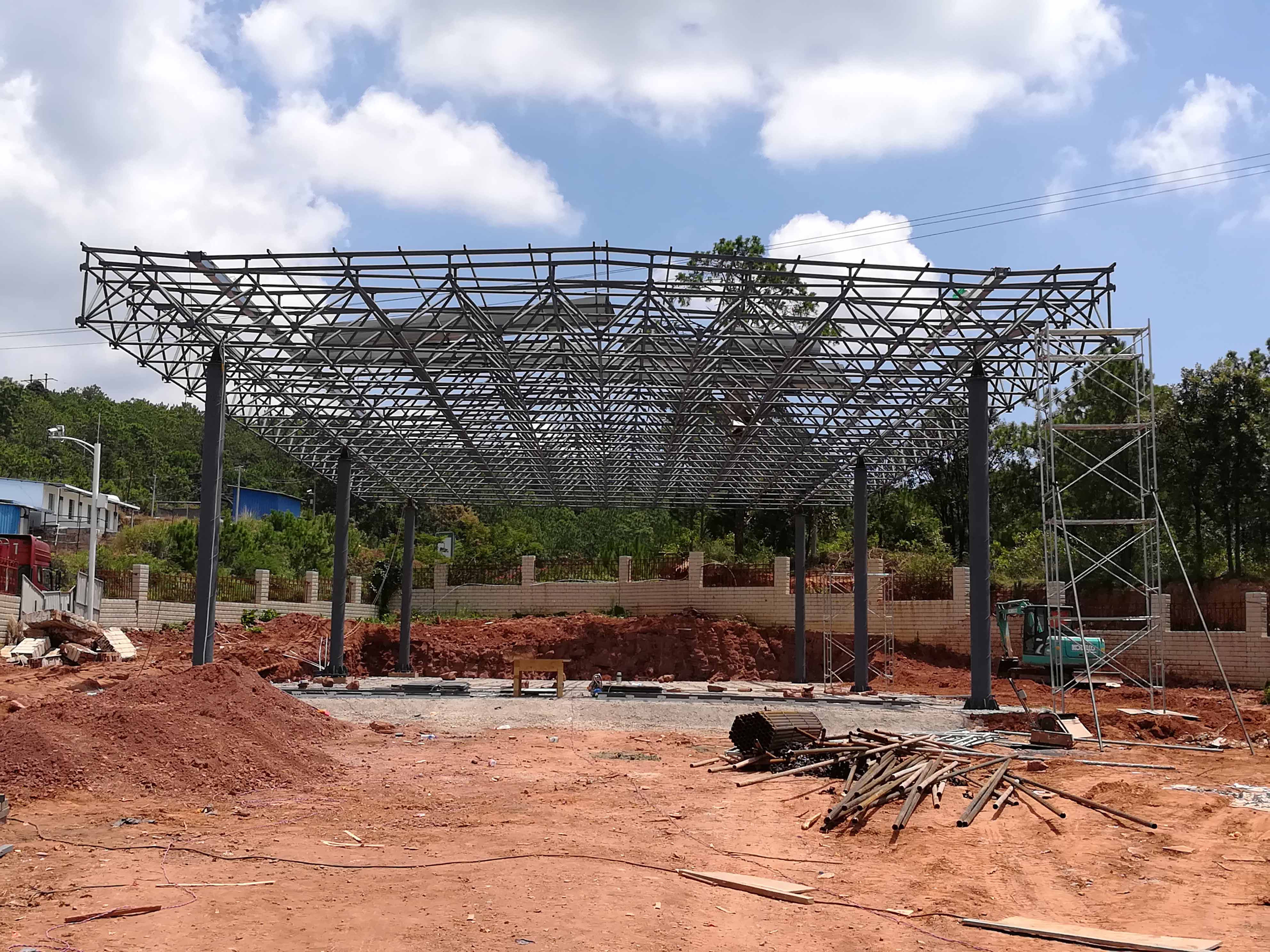 桐乡加油站网架屋面