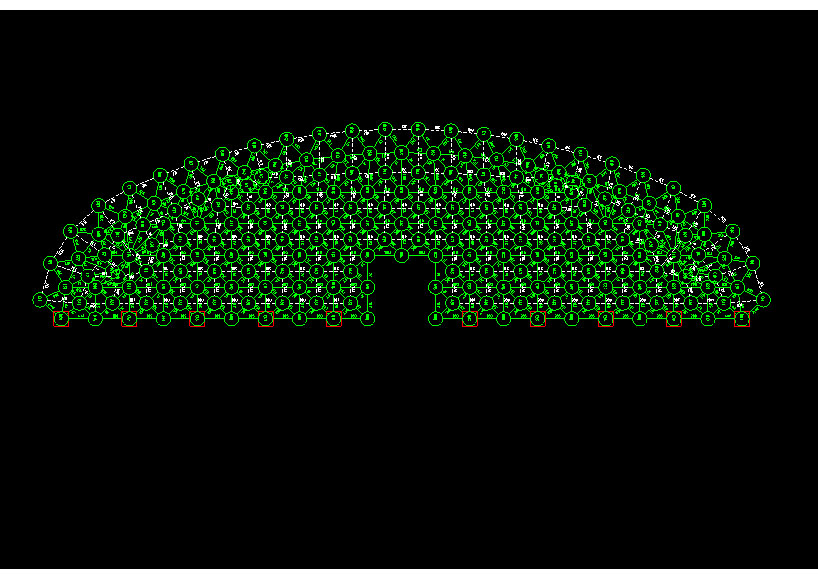 桐乡锡林浩特91跨，1000米长干煤棚网架设计