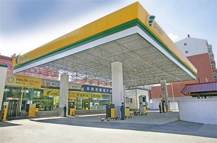 桐乡加气站钢结构网架案例7